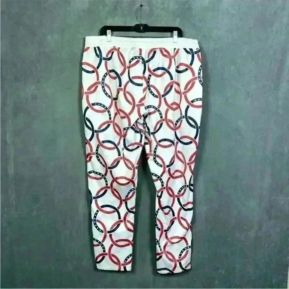 NWT Polo Ralph Lauren Women Team USA Olympic Rings Track Pants White Size M - Picture 2 of 5